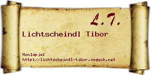 Lichtscheindl Tibor névjegykártya